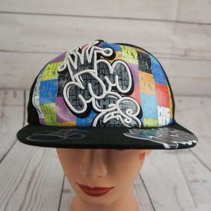 Disney Mickey Mouse Hat Black Stitched Fitted Base